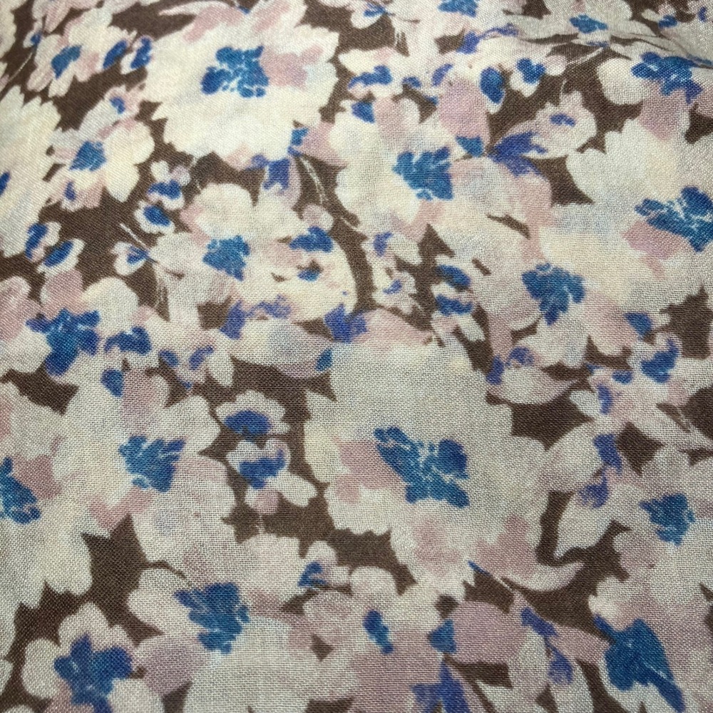 Z Supply XL Floral V-Neck Button Up Long Sleeve Blouse - Picture 8 of 12